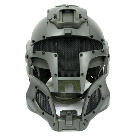 Tactical Interstellar Space Battle Trooper Full Face Airsoft Helmet ...