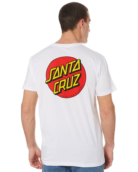 Santa Cruz Classic Dot Mens Tee - White | SurfStitch