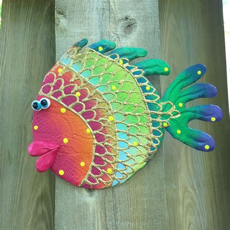 Rainbow Fish,Blowfish Wall Hanging,Under the Sea,Ocean Decor,Beach ...