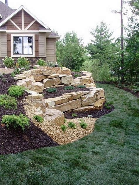 Crazy Front Yard Retaining Wall Landscaping (29) | Large backyard landscaping, Landscaping ...