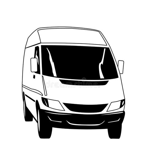 White Van stock vector. Illustration of payload, cargo - 10179686