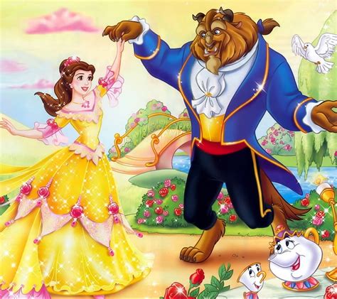 Beauty And The Beast, cartoons, HD wallpaper | Peakpx