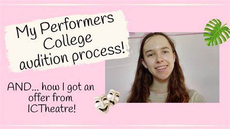 Drama school auditions: My Performers College audition process + how I ...