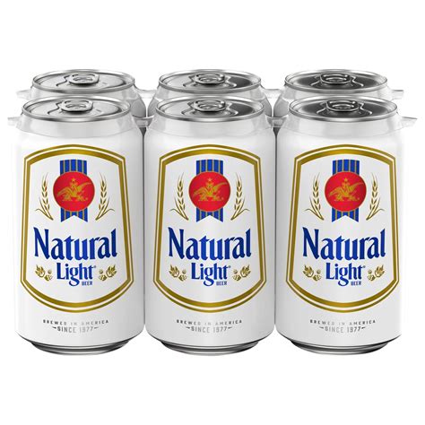 Natural Light Beer 6 PK Cans - Shop Beer at H-E-B