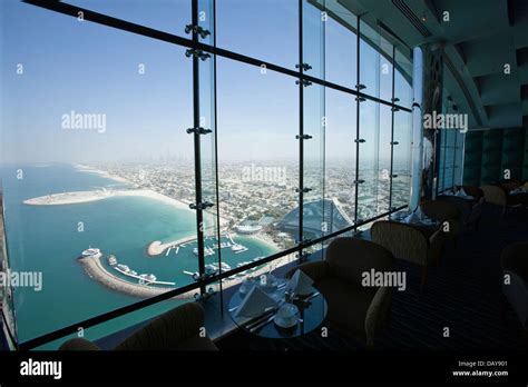 The Skyview Bar atop the Burj al-Arab Hotel, Dubai, United Arab ...