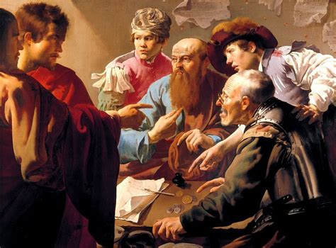 Brugghen, Hendrick ter - The Calling of St. Matthew - 1621 - Free Stock Illustrations | Creazilla