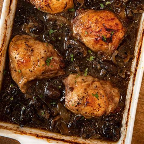 Beer Braised Chicken Thighs Recipe - Dinner, then Dessert