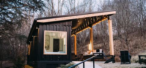 The Lily Pad - A Cozy Shipping Container Cabin Hidden In The Woods