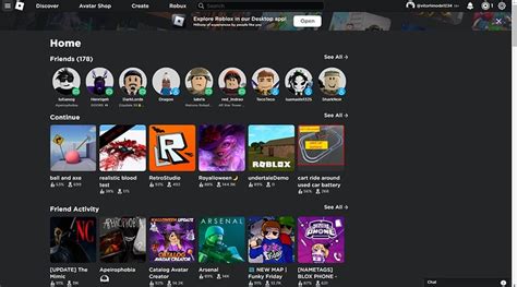 Roblox Home Page "Redesign" (just for fun) - Creations Feedback ...