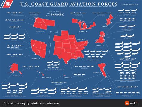 A detailed map of Coast Guard aviation : r/MapPorn