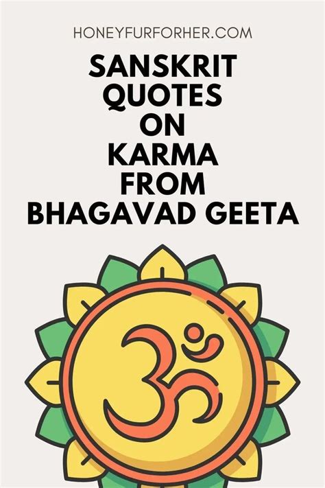 Sanskrit Quotes On Karma With Meaning From Bhagvad Geeta | Karma quotes ...