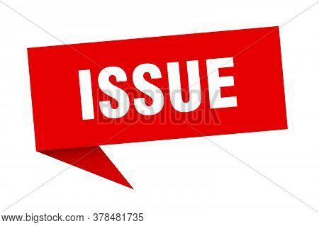 Issue Banner. Issue Vector & Photo (Free Trial) | Bigstock