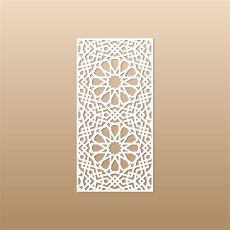 Islamic Line Art, Stars Floral Pattern, Jali Design for Laser Cut, CNC ...