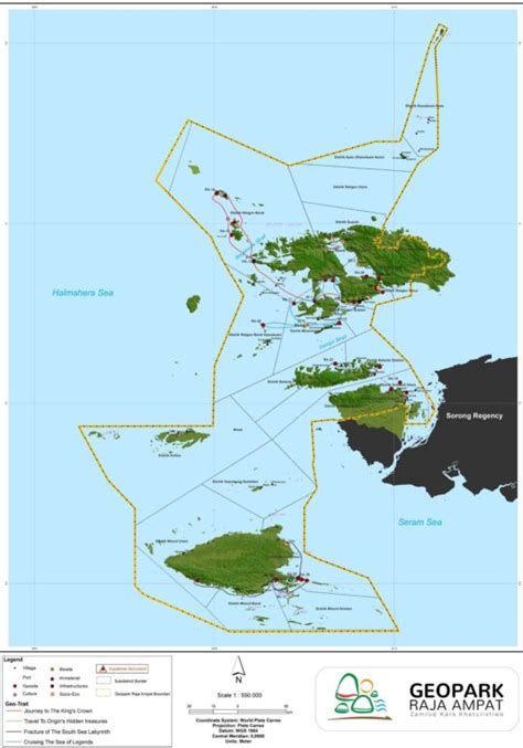 MAP OF RAJA AMPAT GEOPARK - Raja Ampat Geopark