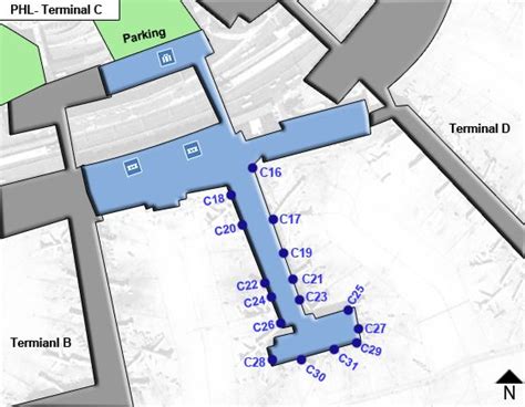 Philadelphia Airport PHL Terminal C Map