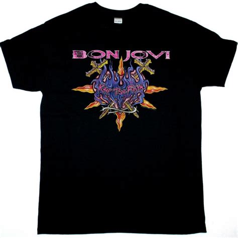 BON JOVI KEEP THE FAITH WORLD TOUR - Best Rock T-shirts