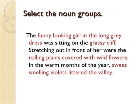 Noun Groups