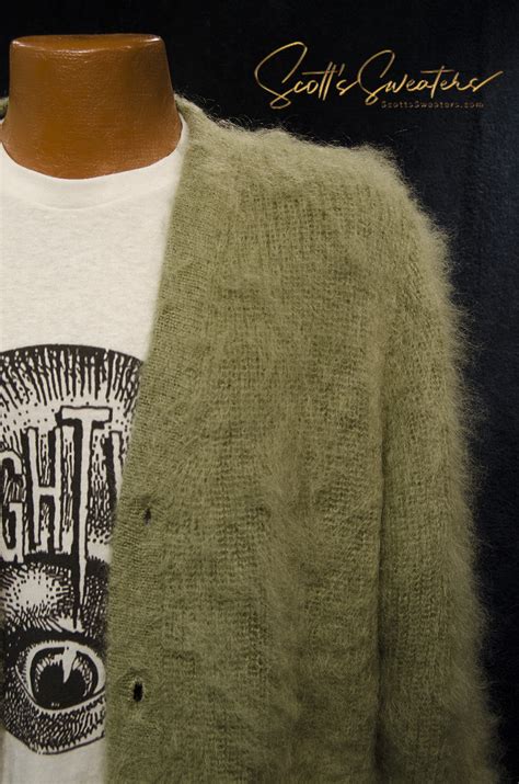 Kurt Cobain Cardigan Mohair Cardigan Grunge Green Cardigan - Etsy in 2023 | Green sweater outfit ...