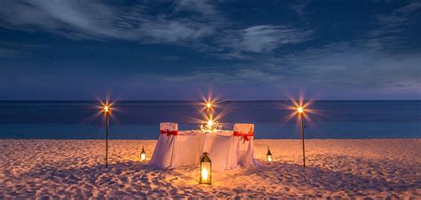 Maldives Honeymoon - Candlelight Dinner at Kuredu Maldives Resort