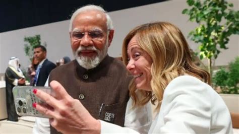 PM Modi’s selfie with Italian PM Giorgia Meloni takes social media by storm