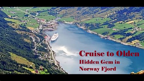 Olden Nordfjord Norway Cruise Port (Drone and Mountain view) and Scenic Sail Away on Norwegian ...