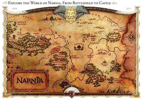 Interactive Narnia Map Now Available | Narnia, Map of narnia, Chronicles of narnia