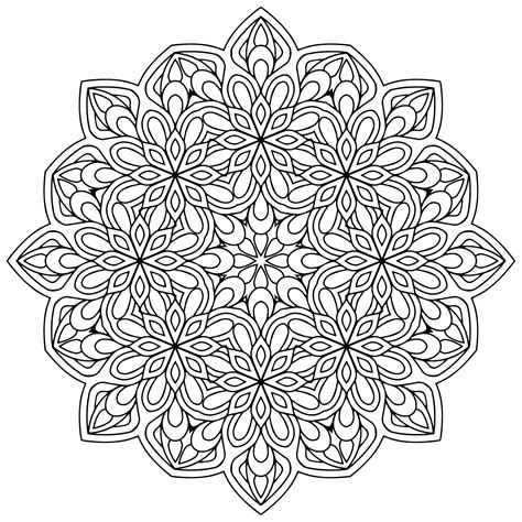 Zen Mandala Colouring Book - coloring pages