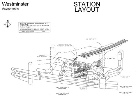 3D Maps of Every Underground Station - Westminster Station