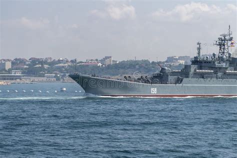 Russian large landing ship editorial stock image. Image of combat ...