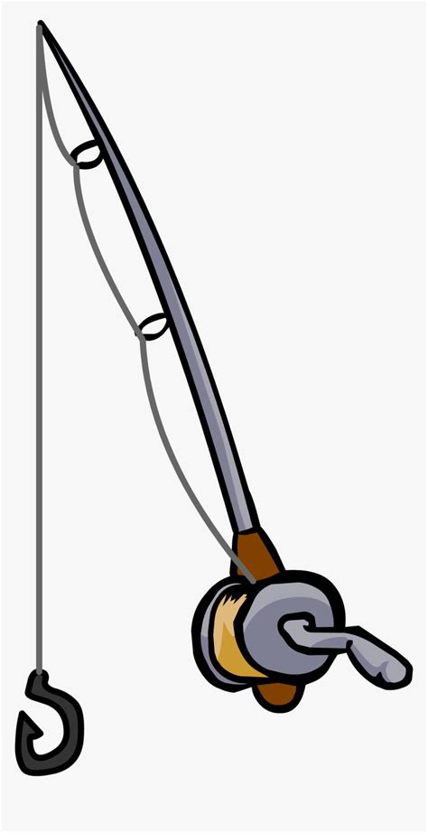 Image - Fishing Rod Drawing Easy, HD Png Download - kindpng