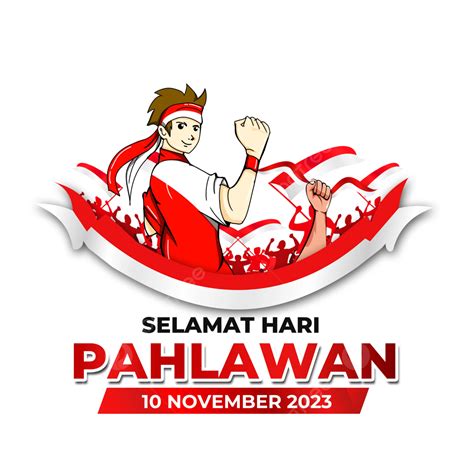 Kartu Ucapan Selamat Hari Pahlawan 2023 Dengan Kartun Pemuda Indonesia ...