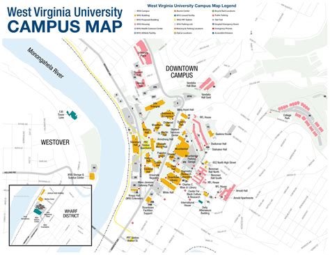 West Virginia University Campus Map - Map