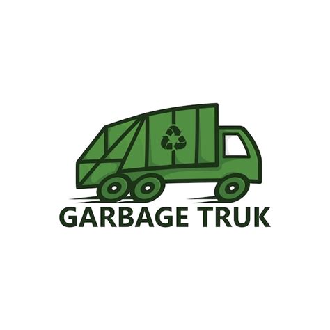 Premium Vector | Garbage truck logo template design