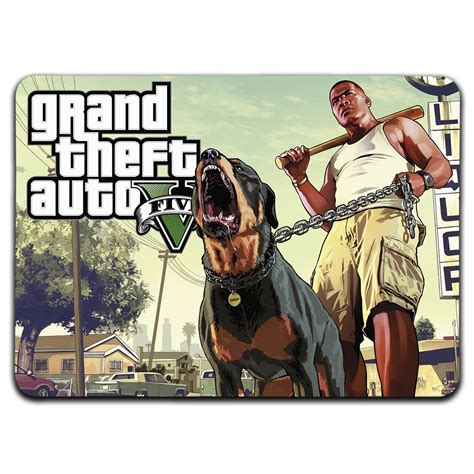 Mousepad Joc GTA V, Franklin & Chop, Grand Theft Auto, Baza ...