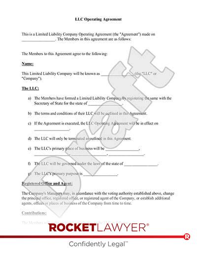 Free Delaware LLC Operating Agreement Template - Rocket Lawyer