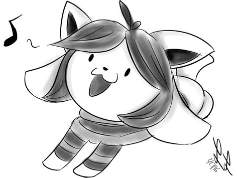 Temmie sketch by sketchyPook on DeviantArt