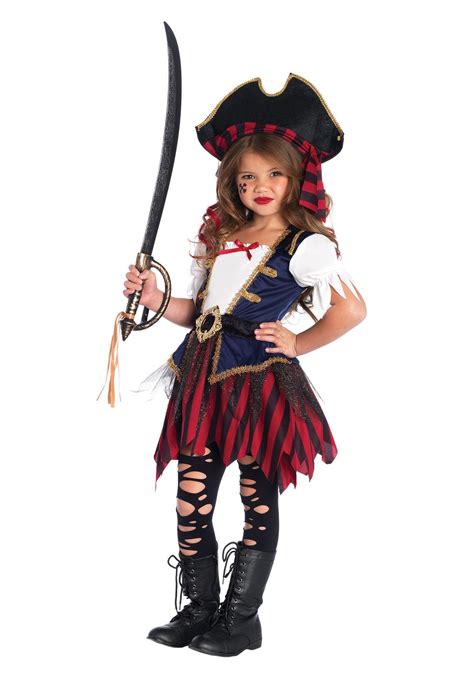 Girl's Caribbean Pirate Costume | Kid's Pirate Costumes