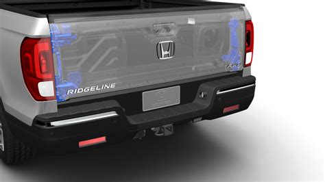 2017 Honda Ridgeline Dual Action Tailgate Technical View