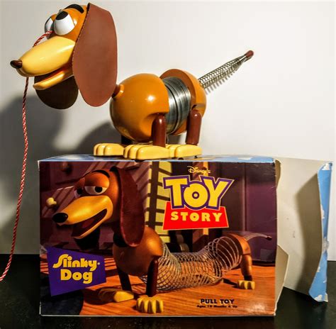 Toy Story 2, Slinky Dog, Disney/Pixar, Pull Toy, NEW In Box! Authentic Vintage 1999! Slinky Dog ...