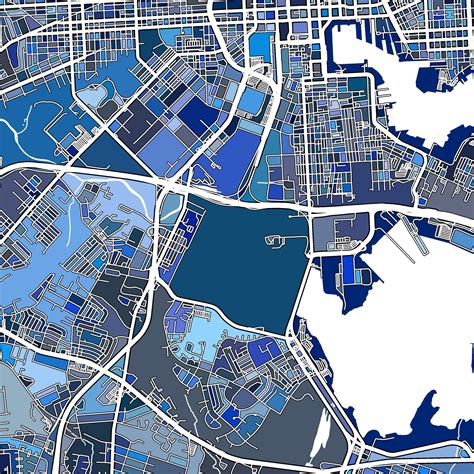 Baltimore Map Baltimore MD Poster USA City Street Maps | Etsy