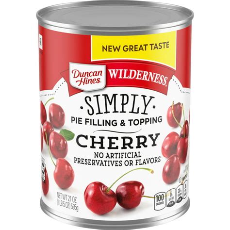 Duncan Hines Wilderness Simply Cherry Pie Filling & Topping 21 oz ...