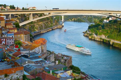 Cruise Ship. Douro River. Porto Stock Photo - Image of europe, landmark ...