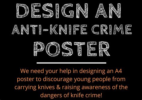 Young people challenged to design anti-knife crime posters