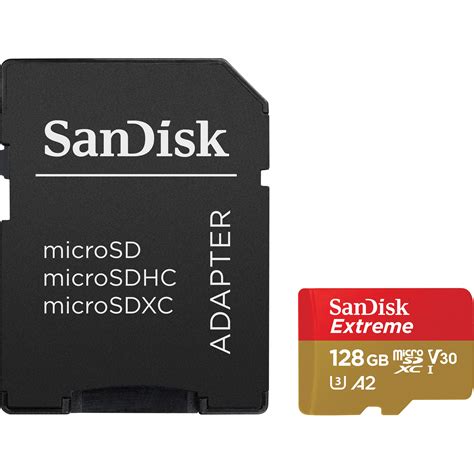 SanDisk 128GB Extreme UHS-I microSDXC Memory SDSQXAA-128G-AN6MA