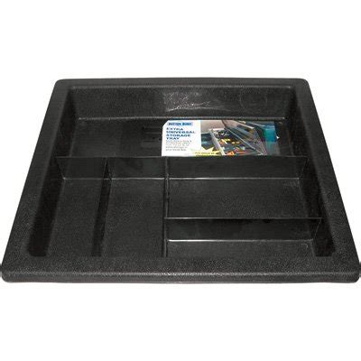 Better Built 5-Pocket Black Truck Tool Box Tray — 19in.L x 18in.W ...