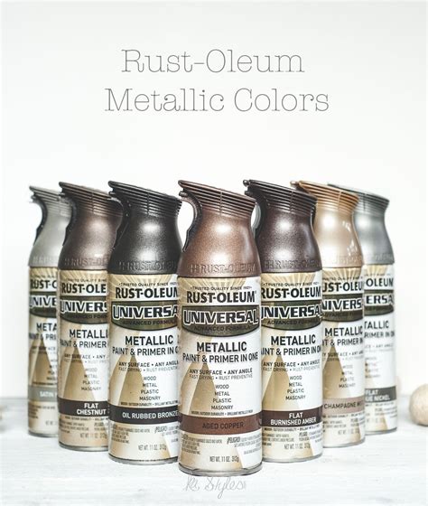 Rust Oleum Hammered Spray Paint Color Chart