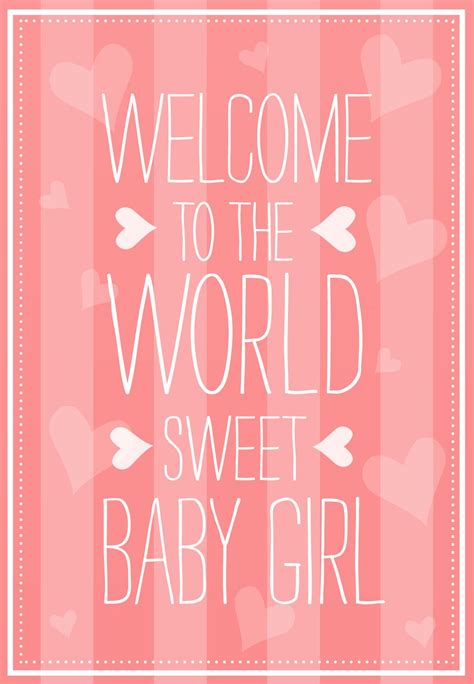 Welcome to The World - Baby Shower & New Baby Card (Free) | Greetings ...