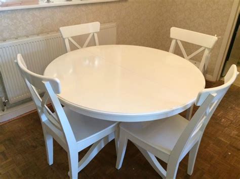 ikea INGATORP - חיפוש ב-Google | White round kitchen table, Kitchen table settings, Round ...