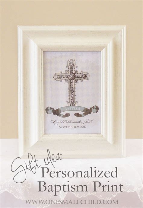 Christening Gifts for Girls and Boys: Personalized Baptism Print - One ...