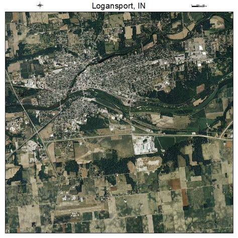 Aerial Photography Map of Logansport, IN Indiana